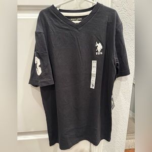 U.S. Polo Assn. BLACK T-shirt Size 10/12 brand new with tags